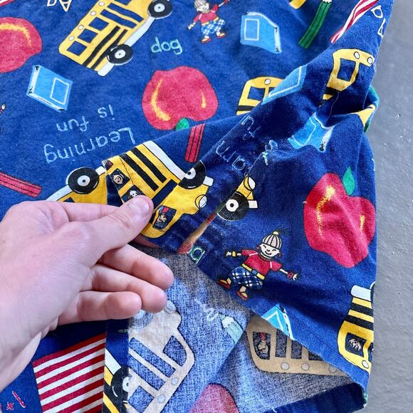 Vintage Handmade School Teacher Button Down Short Sleeve Top 4X - Picture 7 of 9